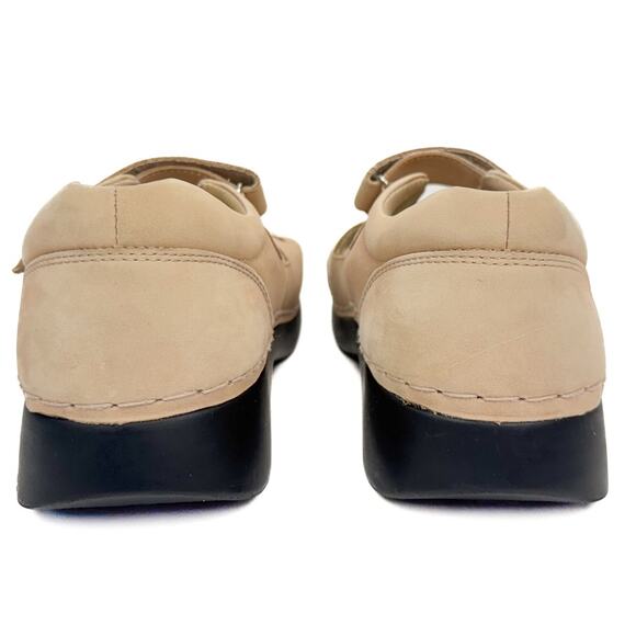 Propet Tan Suede Leather Padded Orthotic Sandals Sz 8 Wide Arch Support Comfort - Picture 5 of 16